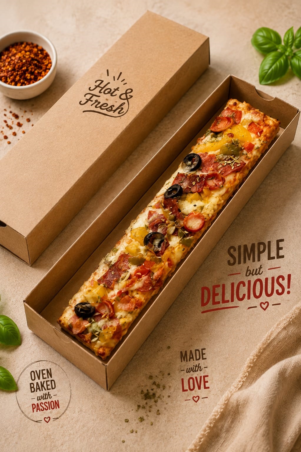 Long Pizza Cheeze Supreme