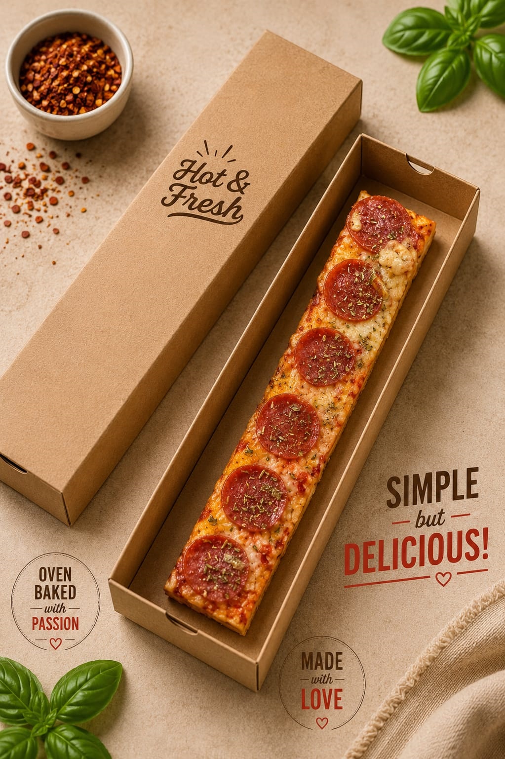 Long Pizza Cheeze Pepperoni